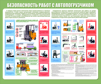 С38 Стенд безопасность работ с электропогрузчиком (1200х1000 мм, пластик ПВХ 3мм, Прямая печать на пластик) - Стенды - Тематические стенды - ohrana.inoy.org